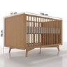 Berço Americano em Mdf Grade Fixa Zen - 3