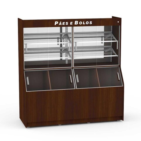 Armário de Pão com Tulha 2,00 Metros Wengue Valencia Aptu2000 220v - Refrimate