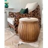 Banqueta de Madeira com Assento Removível de Tecido 47cm Fr0053 Btc - 2