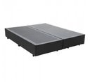 Ver imagem 2 de Base Box Casal Bipartido Cinza 138x188 Sintético
