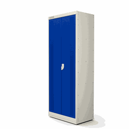 Armário de Aço para Produtos de Limpeza 2 Portas - NK 1722 Nilko Armários Azul Fluorescente Cadeado  - 1