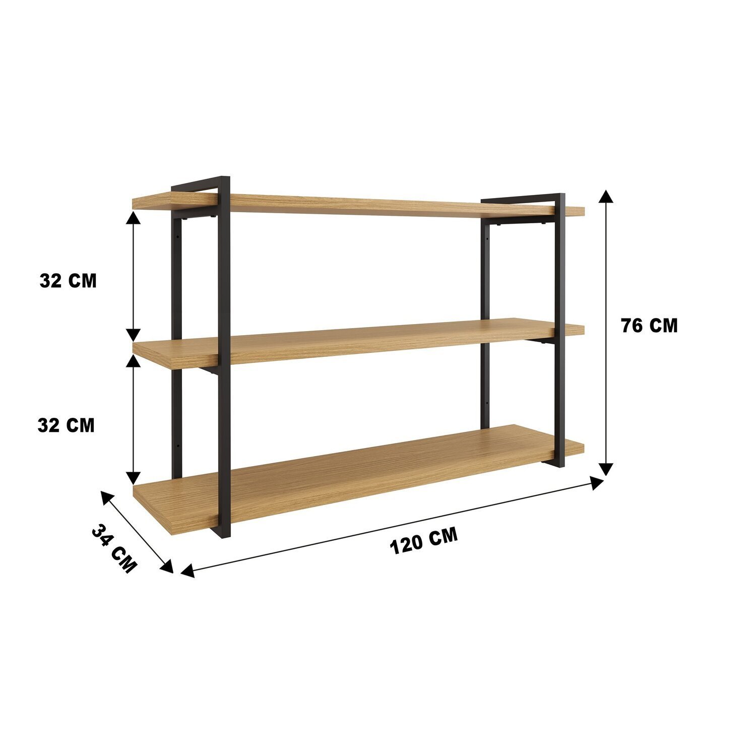 Cozinha Modulada 5 Peças Balcão 120cm, Balcão 80cm, 3 Nichos Aéreo Iron Espresso Móveis - 15