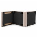 Ver imagem 3 de Puff Cama Dobravel 70cm Slim com Almofada Cor: Suede Nude