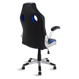 Cadeira Gamer Azul e Preto Healer Creed Giratória - 4