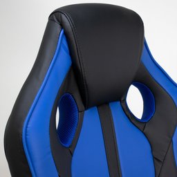Cadeira Gamer Azul e Preto Healer Creed Giratória - 5