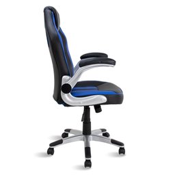 Cadeira Gamer Azul e Preto Healer Creed Giratória - 3