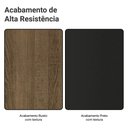 Ver imagem 2 de Kit Cozinha Balcão Gabinete 3 Portas 1 gaveta e Armário Cozinha Despensa 5 Prateleiras Preto