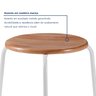 Banqueta para Cozinha com Base de Aço Cumbuca - 7