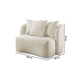 Sofá Curvo Orgânico Orion Elegância e Contemporaneidade - 3