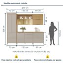Ver imagem 4 de Cozinha Marquesa 5 Peças 7 Portas Reflecta 100% MDF Bege/Nature Greige