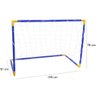 2 Golzinho de Futebol Mini Trave Gol Infantil com Rede Plástico Desmontável 105x78 Importway - 3