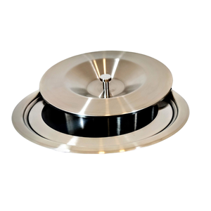 Lixeira Embutir 03l de Pia em Aço Inox: Preto