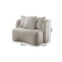 Ver imagem 4 de Sofá Curvo Orgânico Orion Elegância e Contemporaneidade Yescasa