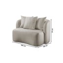 Ver imagem 4 de Sofá Curvo Orgânico Orion Elegância e Contemporaneidade