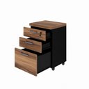 Ver mais imagens de Gaveteiro 3 Gavetas com Chave Espresso Móveis