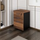 Ver imagem 1 de Gaveteiro 3 Gavetas com Chave Espresso Móveis