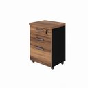 Ver imagem 3 de Gaveteiro 3 Gavetas com Chave Espresso Móveis