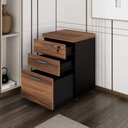 Ver imagem 7 de Gaveteiro 3 Gavetas com Chave Espresso Móveis