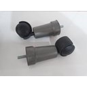 Ver imagem 4 de Kit 4 Pés e 2 Rodízio para Cama Box Altura 13cm