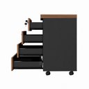 Ver mais imagens de Gaveteiro 4 Gavetas com Chave Espresso Móveis
