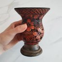 Ver imagem 5 de Cuia De Chimarrão Tererê Artesanal Cuia De Porongo Natural Com Pé Desenho De Flores