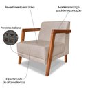 Ver imagem 4 de Poltrona para Sala de Estar Nyon Linho Cinza