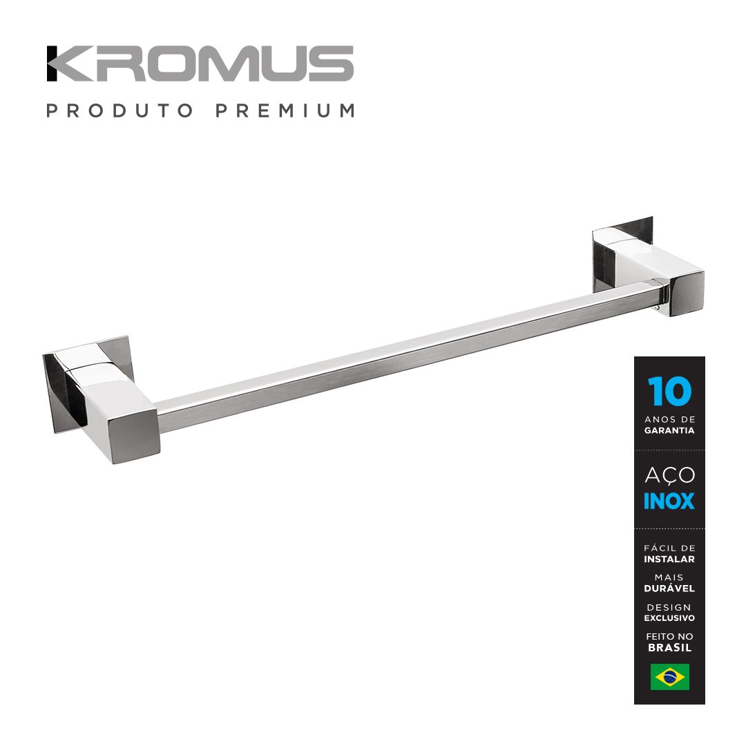 Kit Acessórios Para Banheiros 5 Peças Inox - Kromus Kitqd5 - 6