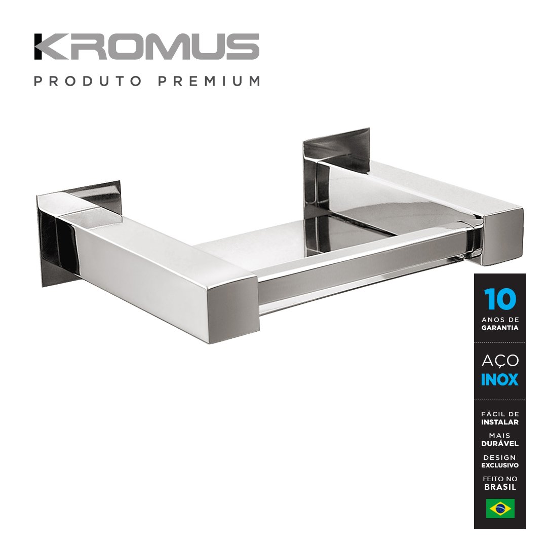 Kit Acessórios Para Banheiros 5 Peças Inox - Kromus Kitqd5 - 5