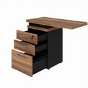 Ver imagem 6 de Gaveteiro 3 Gavetas com Chave e Tampo Mesa Lateral Espresso Móveis