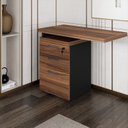 Ver imagem 1 de Gaveteiro 3 Gavetas com Chave e Tampo Mesa Lateral Espresso Móveis