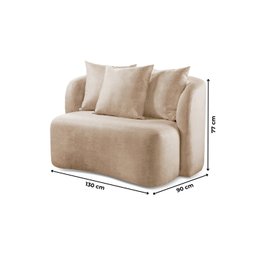 Sofá Curvo Orgânico Orion Elegância e Contemporaneidade - 4