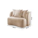 Ver imagem 4 de Sofá Curvo Orgânico Orion Elegância e Contemporaneidade