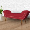 Ver imagem 2 de Recamier Sofá Divã Namoradeira Sienna 90cm Solteiro Suede