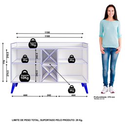 Buffet Aparador com Adega 2 Portas Max - 4 Buffet Aparador com Adega 2 Portas Max - 4
