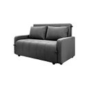 Ver imagem 4 de Sofá Cama para Sala de Estar Amora New Suede - Cinza