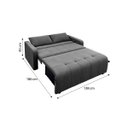 Ver imagem 7 de Sofá Cama para Sala de Estar Amora New Suede - Cinza