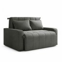 Ver imagem 3 de Sofá Cama para Sala de Estar Amora New Suede - Cinza