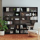Ver imagem 1 de Estante de Livros 240CMX187,5cm Conjunto 2 Estantes Euforia Yescasa Preto
