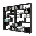 Ver imagem 2 de Estante de Livros 240CMX187,5cm Conjunto 2 Estantes Euforia Yescasa Preto