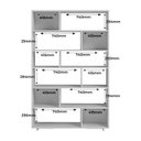 Ver imagem 4 de Estante de Livros 210CMX187,5cm Conjunto 2 Estantes Euforia Yescasa Branco