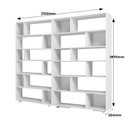 Ver imagem 5 de Estante de Livros 210CMX187,5cm Conjunto 2 Estantes Euforia Yescasa Branco