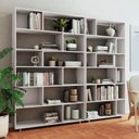 Ver imagem 1 de Estante de Livros 210CMX187,5cm Conjunto 2 Estantes Euforia Yescasa Branco