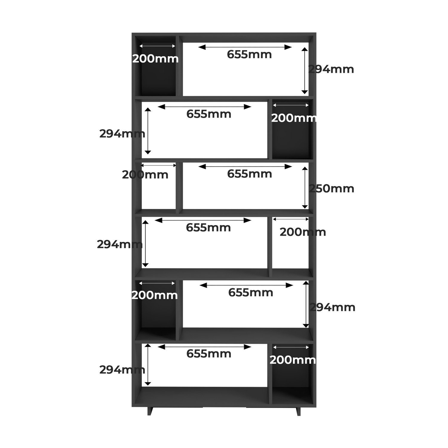 Conjunto 2 Estantes para Livros Euforia Yescasa em Mdp - 3