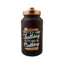 Ver imagem 1 de Pote Decorativo Vidro com Tampa Metal Preto/rose/gold