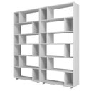 Ver imagem 5 de Estante de Livros 210CMX187,5cm Kit 2 Estantes Euforia Yescasa Preto