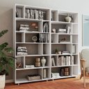 Ver imagem 1 de Estante de Livros 210CMX187,5cm Kit 2 Estantes Euforia Yescasa Preto