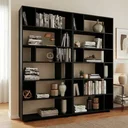 Ver imagem 1 de Estante de Livros 180CMX187,5cm Conjunto 2 Estantes 10 Prateleiras em Euforia Yescasa Branco