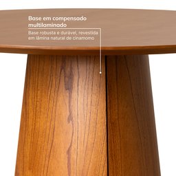 Mesa para Sala de Jantar Redonda Baobá Cabecasa Madeiramadeira - 5