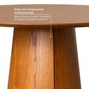 Ver imagem 5 de Mesa para Sala de Jantar Redonda Baobá CabeCasa MadeiraOriginals Marrom/Cinamomo Canela
