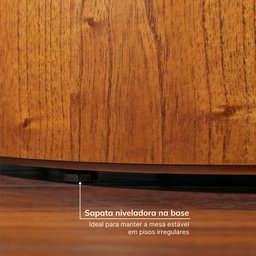 Mesa para Sala de Jantar Redonda Baobá Cabecasa Madeiramadeira - 6